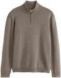 Next Heren Trui met kwartrits - Naturel