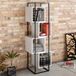 Merkloos Asir Boekenplank - Zwart/wit - 52 x 160 x 38 cm