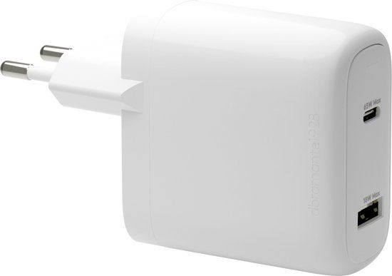 dbramante1928 re-charge | Wall Charger - USB-C 65 Watt + USB-A 18 Watt - Wit