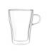 Leonardo Duo Latte Macchiato glazen met oor - Transparant - 350 ml - 4 stuks