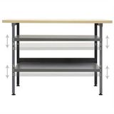 Werkbank – Werktafel – Werkbank Met Opbergruimte – Montagebank – Hobbytafel – Stalen Frame – 119x60x85 cm – Robuust En Multifunctioneel