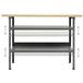 Werkbank – Werktafel – Werkbank Met Opbergruimte – Montagebank – Hobbytafel – Stalen Frame – 119x60x85 cm – Robuust En Multifunctioneel