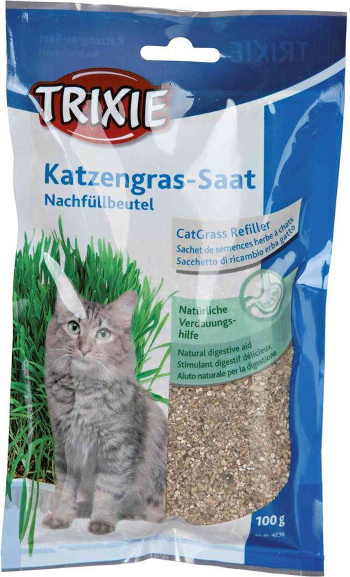 Trixie Kattengras Zaad Navulzakje - 100g