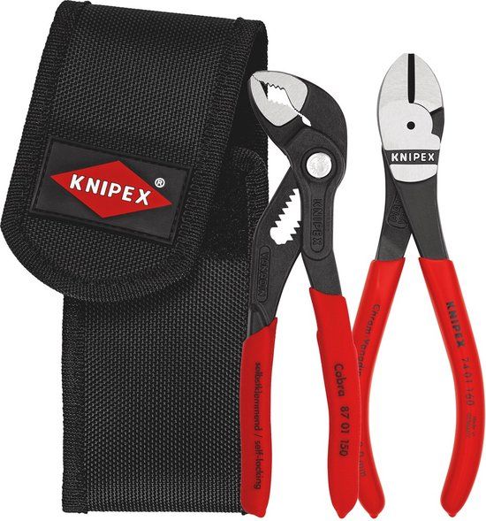 Knipex 00 20 72 V02 Mini Tangenset - 2-delig - in gordeltas