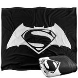 BATMAN Superzachte knuffeldeken V Superman-logo, zijdeachtig, 152 x 127 cm