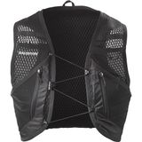 Salomon Active Skin 12 Uniseks drinkvest voor hardlopen, wandelpaden, 12 liter, eenvoudige hydratatie, nauwkeurige pasvorm en geoptimaliseerde opslag, zwart, maat M