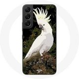 Maniacase Etui voor Samsung Galaxy S22 Cacatoes witte papegaaien op boom