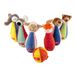 Sigikid, 49520, kegelspel met 6 dierfiguren, meerkleurig