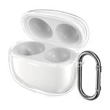 kwmobile Earphones Case for Xiaomi Redmi Buds 8 Pro Case - Clear TPU Silicone Earbuds Cover - Transparent