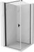 Mexen Mist-B cabine de douche avec porte battante 90 x 90 cm, transparent, noir