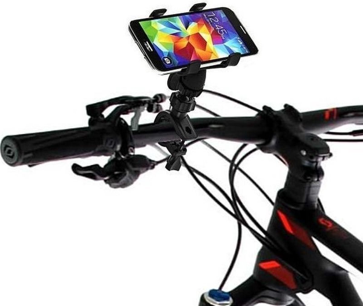 Ben Tools 2x stuks Universele smartphone/telefoonhouder voor op de fiets
