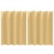 vidaXL Blackout Gordijnen met Ringen 2 st Beige 140 x 140 cm Polyester
