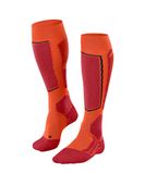 FALKE Heren Skisokken SK2 Intermediate Wool M Kh wol functioneel materiaal warm dik 1 paar, Orange Flash 8034, 39-41