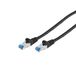 S/CONN 75711-0.25S Câble réseau Noir 0,25 m Cat6a S/FTP