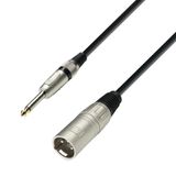 Adam Hall K3 MMP 0600 audio kabel 6 m 6.35mm TRS XLR (3-pin) Zwart, Zilver