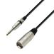 Adam Hall K3 MMP 0600 audio kabel 6 m 6.35mm TRS XLR (3-pin) Zwart, Zilver