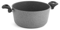 Casserole antiadhésive, 16 cm, aluminium, aspect granit et 2 poignées