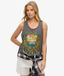 Superdry & Co Top 'Psych Surf' curry / antraciet / petrol / offwhite