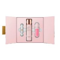 KIKO Milano Threads Of Time Hydra Glow Skincare Kit, Coffret de soins de la peau : crème pour le visage, huile pour les lèvres et baume à lèvres
