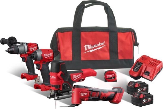 Milwaukee M18FPP4F2-502B combopack 18V Li-ion