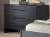 ROSITA Commode ROSITA 3 tiroirs noir nox