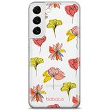 ERT GROUP mobiel telefoonhoesje voor Samsung S22 origineel en officieel erkend Babaco patroon Flowers 012 optimaal aangepast aan de vorm van de mobiele telefoon, gedeeltelijk bedrukt