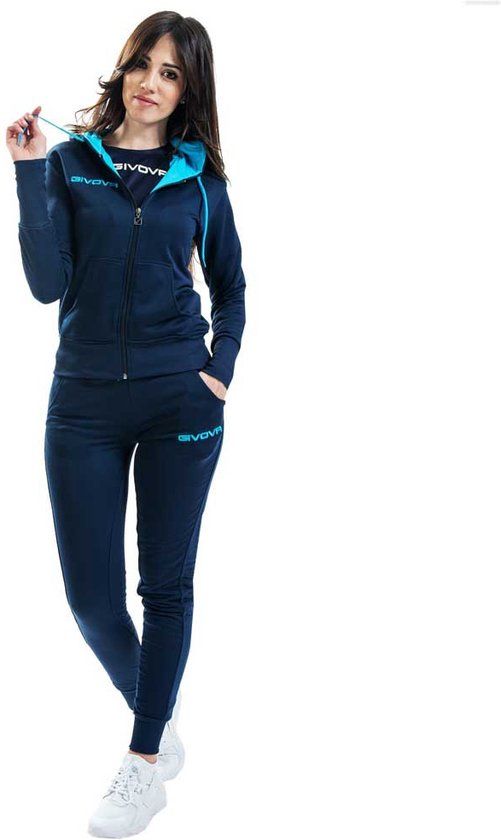 Givova Lady Trainingspak - Blauw - Maat M - Dames