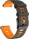 Intercella Bracelet en silicone - noir-orange
