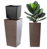 KADAX Hoge Terraspot Mokka 29x57cm met inzet - Duurzaam Kunststof