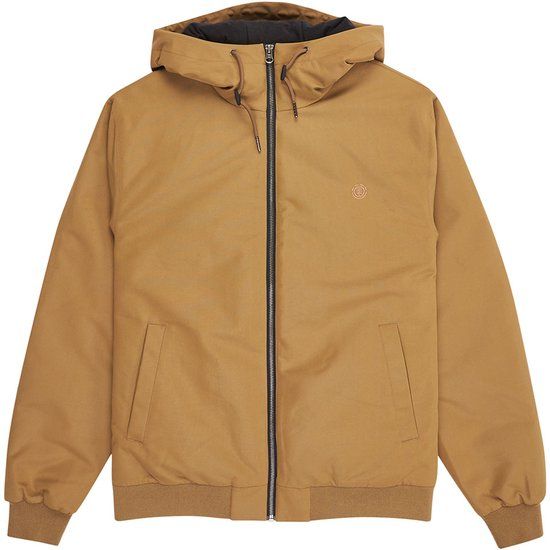 Element Jas Dulcey Bruin S Mannen Polyester Waterdicht Winddicht Gevoerd Met Capuchon