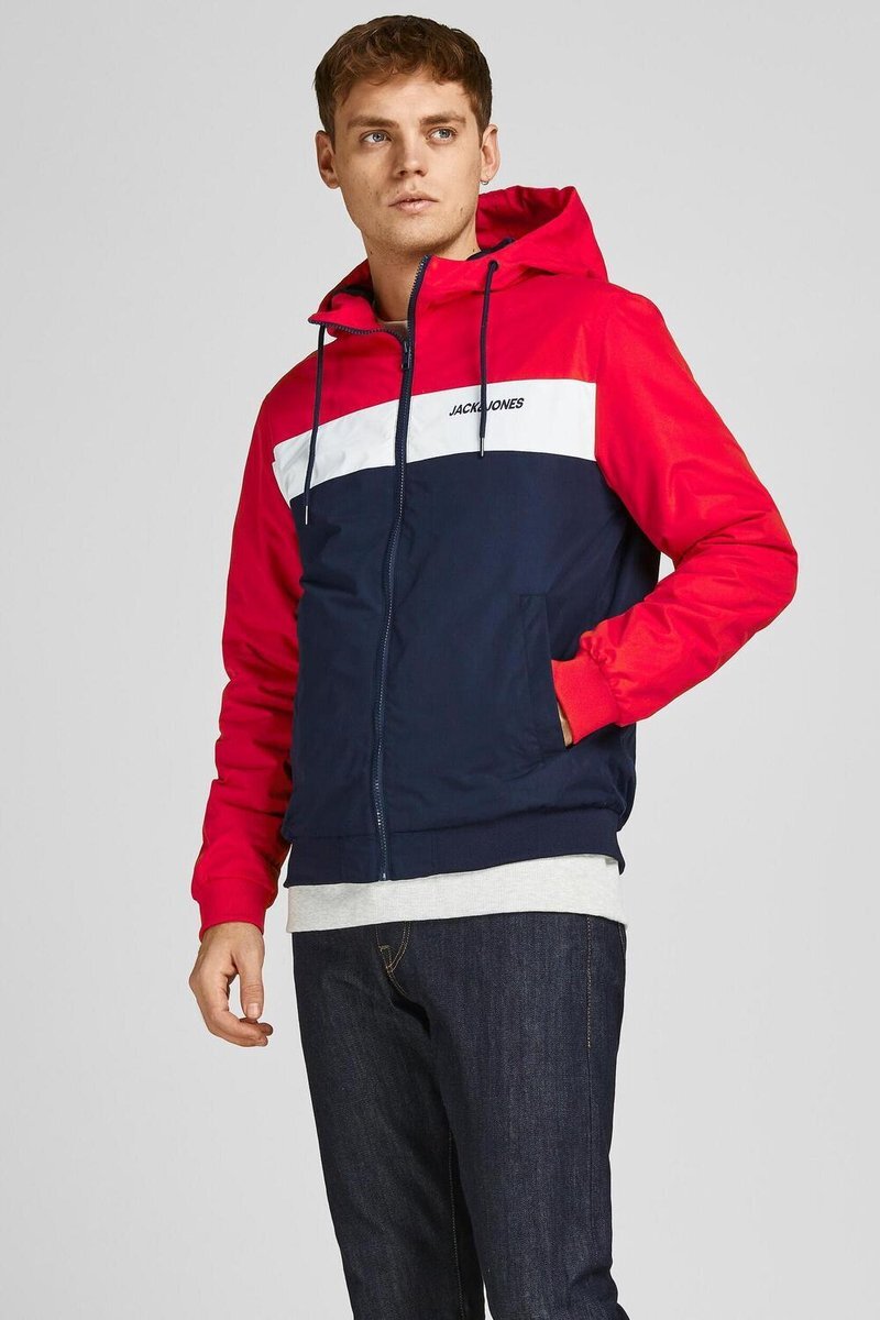 Jack & Jones JACK&JONES ESSENTIALS JJERUSH HOOD BOMBER NOOS Heren Jas - Maat XL