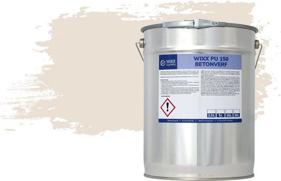 Wixx PU 150 Betonverf - 10L - RAL 9001 | Crèmewit