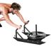VEVOR Traîneau de Puissance Fitness Poussée et Traction, Traîneau de Résistance avec Poignée, Équipement d'Entraînement de Force, Vitesse et Explosivité, en Acier, pour Disques de 25 et 42 mm, Noir