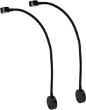 Bolt Electronics Leeslamp - Bedlampje - Flexibel - LED - 1001-A - Dimbaar - met 2 x USB - Zwart - 2 stuks