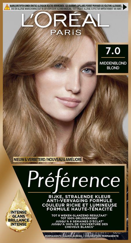 L'Oréal Paris Préférence 7.0 Vienna - Permanente Haarkleuring - Midden Blond