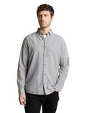 TOM TAILOR Chemise gris / blanc