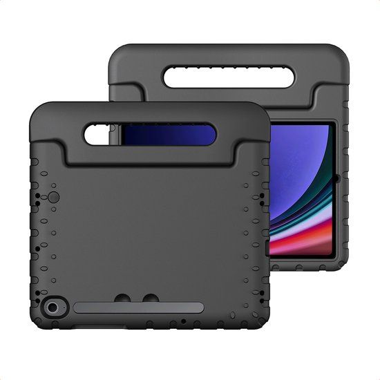 imoshion Tablet Hoes Kinderen - Geschikt voor Samsung Galaxy Tab S10 FE / Galaxy Tab S10 Lite / Galaxy Tab S9 11.0 inch FE / Galaxy Tab S9 11.0 inch / Galaxy Tab S11 - Kidsproof Kinder Hoes - Zwart