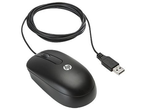 HP USB Optical Scroll Mouse - Black