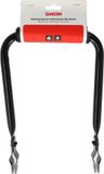 Simson bagagedrager rugsteun 15-16cm Zwart met vinyl rugkussen