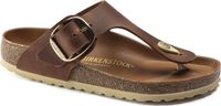 Birkenstock Gizeh Big Buckle Slippers - Dames - Cognac - Maat 40