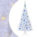 Sapin de Noël artificiel avec 150 LED blanc 120 cm PVC et acier