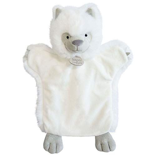 Doudou et Compagnie DC3620 knuffeldier leeuw - 25 cm - lichtgrijs