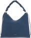 Coccinelle Sac bandoulière en cuir Boheme Grana Double Shoulder Bag Deep Blue / Sandshell bleu