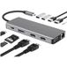 Station d'accueil universel - 12 ports (Ethernet 100 Mbps) - Gris argenté