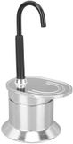 OEM OrangeCart B.V. Enkele buis 50ml mini koffiemachine, kleine enkele kop koffiezetapparaat, outdoor koffiemachine, espressomachine, espressomachine, zilver
