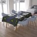 Bonamaison Tafelkleed, Anti-Mold, Sneldrogend, Waterdicht, 100% Polyester Tafellaken, Neon Geel, Rook, 140 x 200 Cm