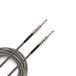 D'Addario PW-BG-10BG Braided instrumentkabel grijs 10ft (3.05 m) recht-recht