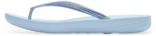 FitFlop Iqushion Sparkle TPU Dames Slippers - Cloudy Blue