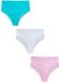 Next - Dames - Set van 3 hoog opgesneden slips van mesh met hoge taille - Blauw