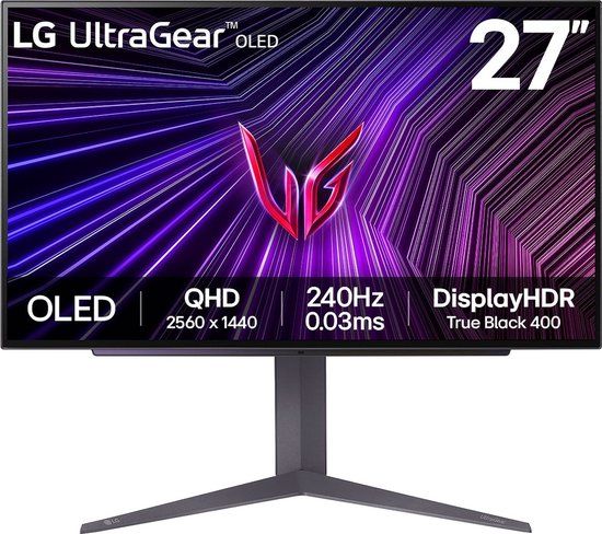 LG 27GS93QE-B computer monitor 67,3 cm (26.5\") 2560 x 1440 Pixels Quad HD OLED Zwart